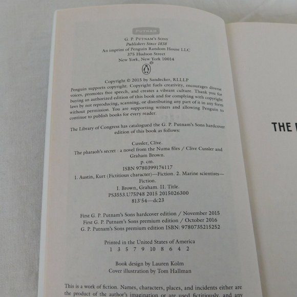 Lot 4 Clive Cussler NUMA Files PB Blue Gold Rising Sea Pharoahs Secret Zero Hour - Picture 7 of 11